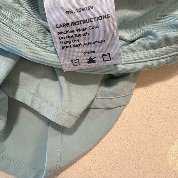 Free fly light blue running lined shorts with back pocket size XS - Picture 6 of 6